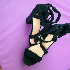 LC braided criss cross heels